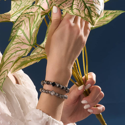 Silver | Chrome Clover Bracelet