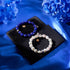 Sapphire Gem Glass Bracelet 2-Set