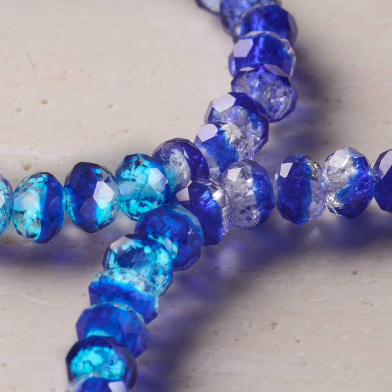 Lapis Wave | Firefly Glass Diamonds Snow Globe Bracelet