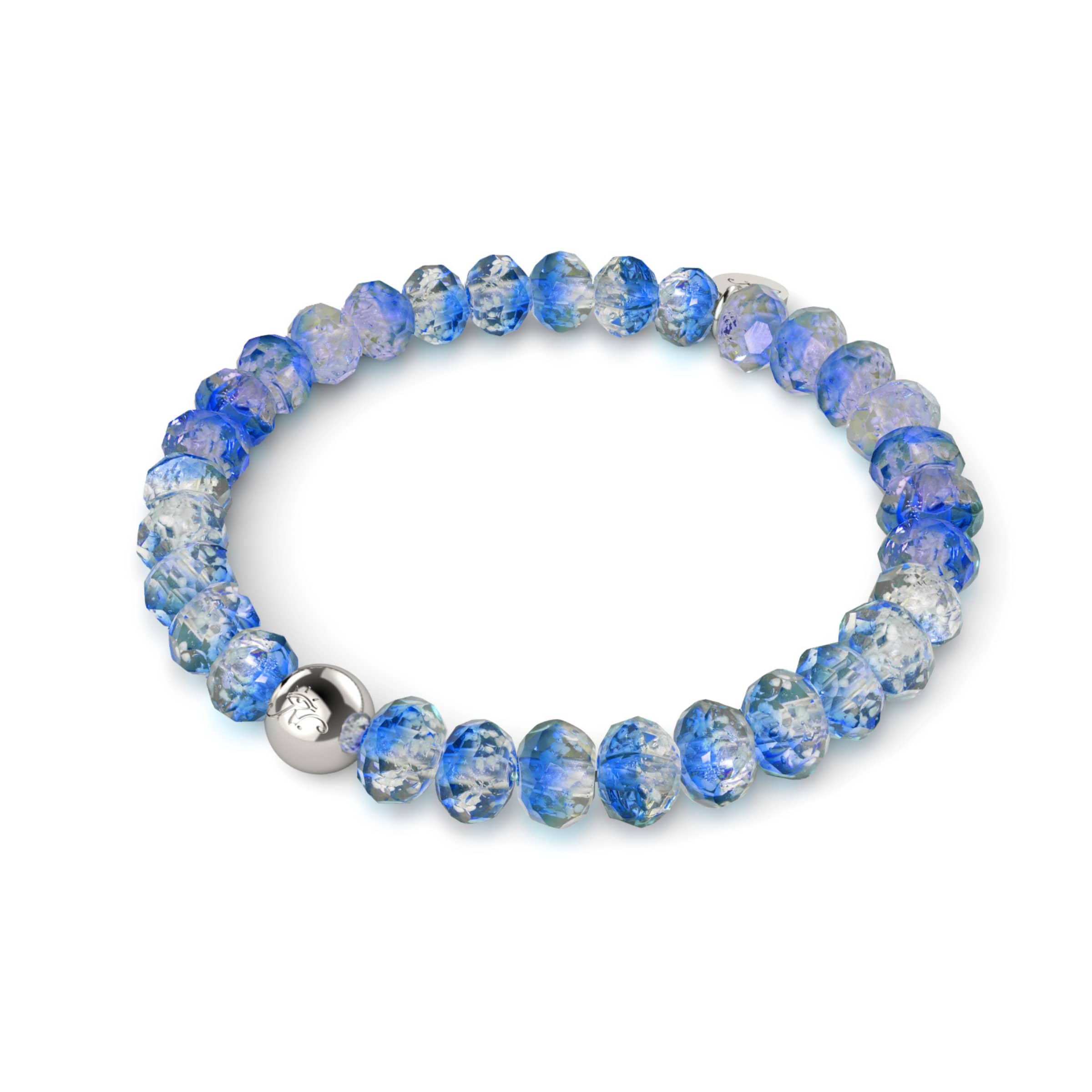 Topaz Ice | Firefly Glass Diamonds Snow Globe Bracelet