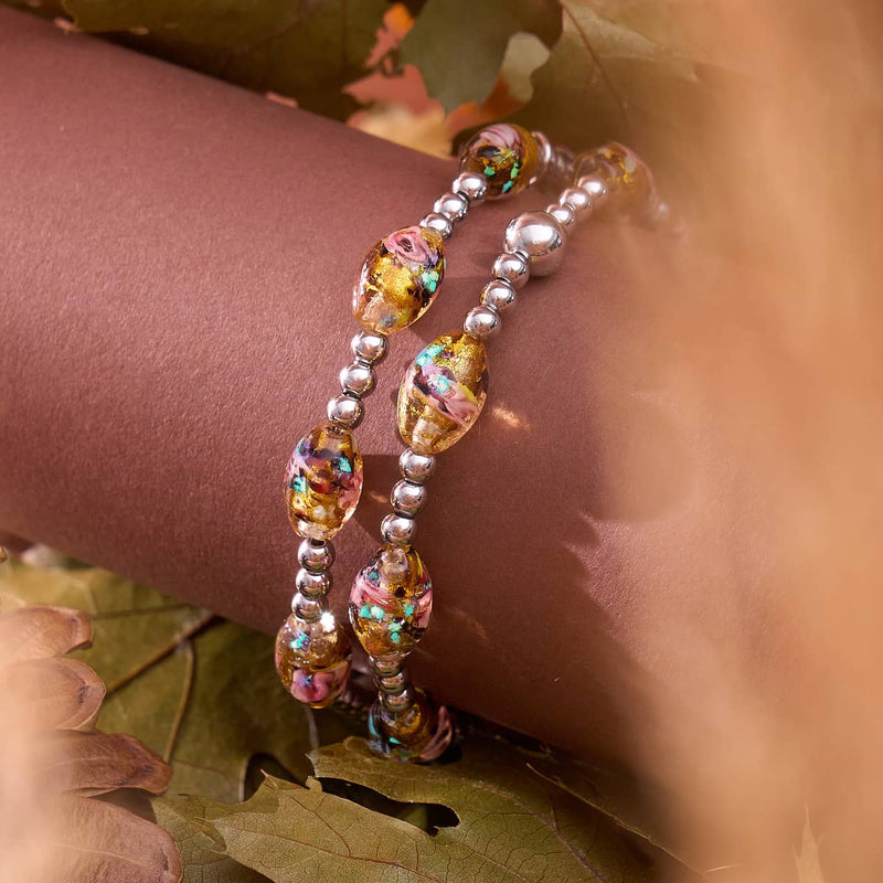Caramel Rose | Lunar Glass Bloom Bracelet