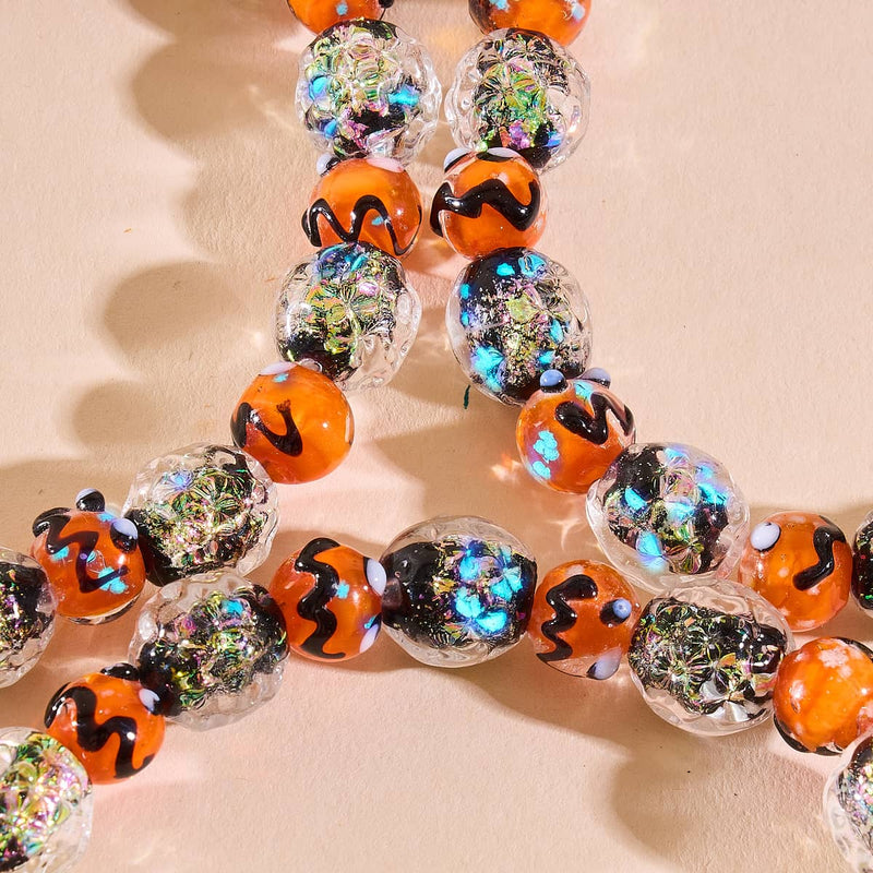 Nocturne | Firework Glass Pumpkin Bracelet
