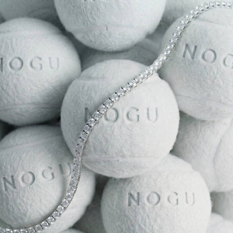 Rhodium x Crystal | Tennis Club Bracelet