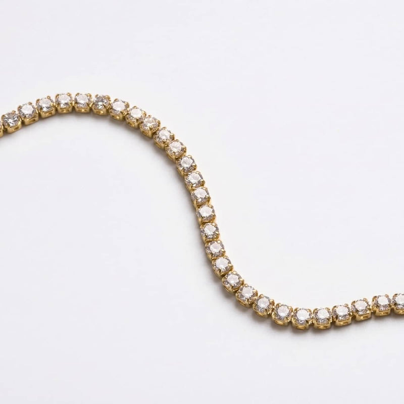 18k Gold x Crystal | Tennis Club Bracelet