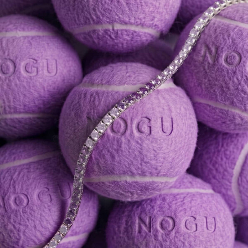 Rhodium x Violet Ombre Crystal | Tennis Club Bracelet