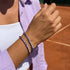 Rhodium x Violet Ombre Crystal | Tennis Club Bracelet