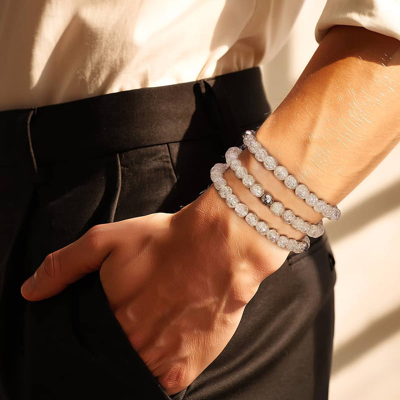 Rainbow Ice | Firework Glass Ice Drop Bracelet