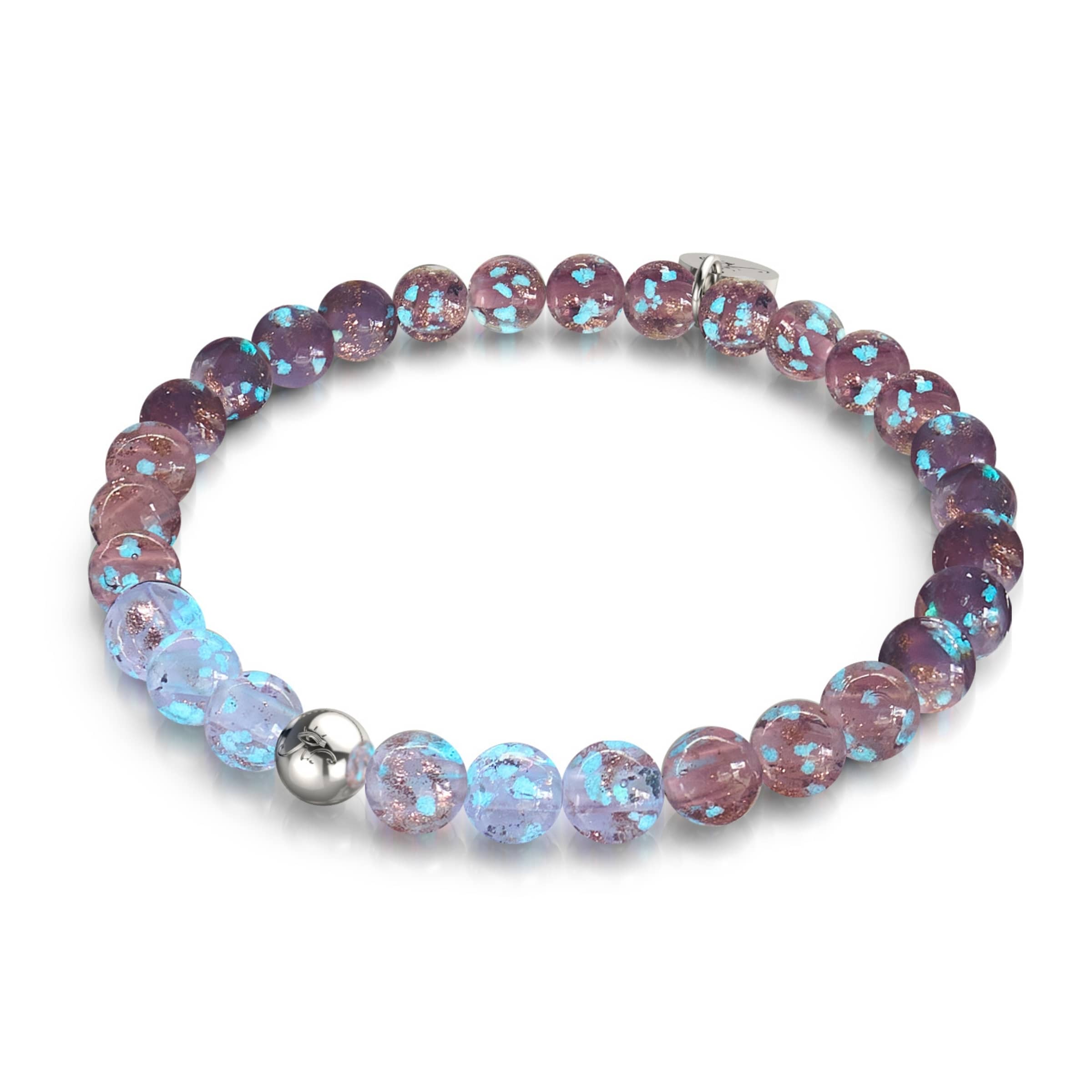 Violet Ombre | 6mm Firefly Glass Bracelet