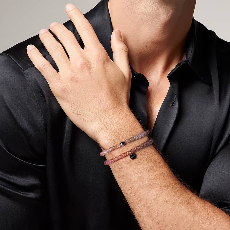 Nude Ombre | 6mm Firefly Glass Bracelet