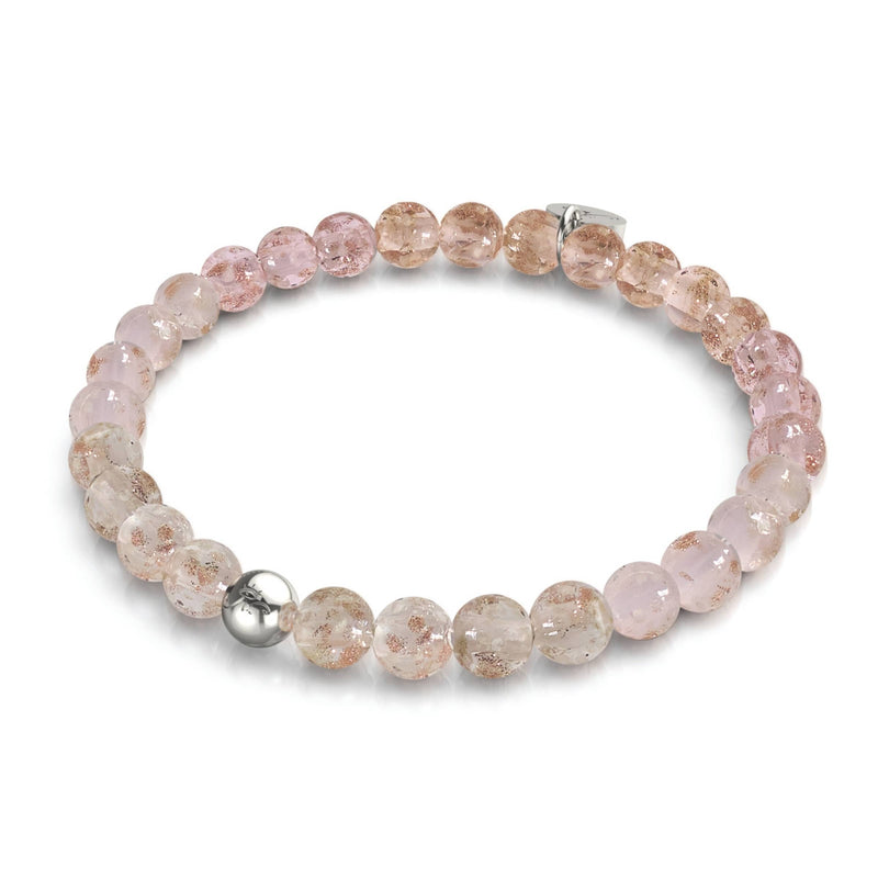 Nude Ombre | 6mm Firefly Glass Bracelet