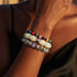 Mosaic Micro Hearts | Crystal Millefiori Bracelet