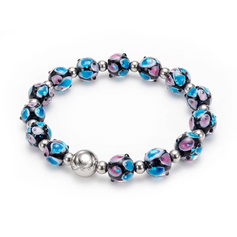 Blueberry | Firefly Glass Tulip Bracelet