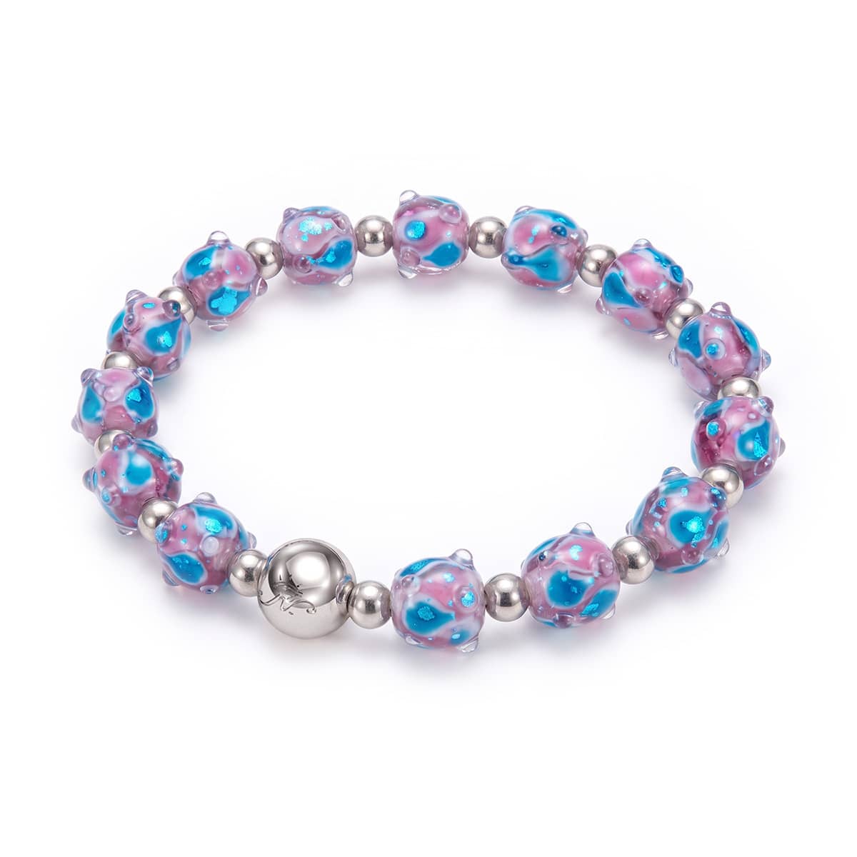 Twilight Bloom | Firefly Glass Tulip Bracelet