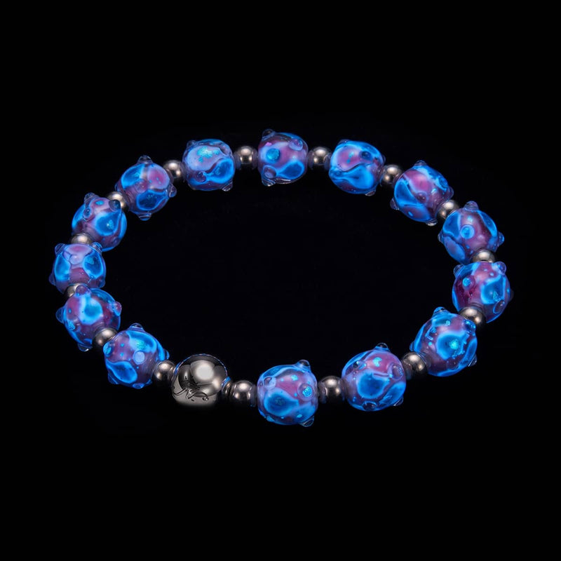Twilight Bloom | Firefly Glass Tulip Bracelet