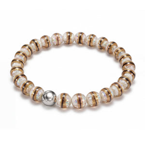 Siberian White | Tiger Glass Bracelet