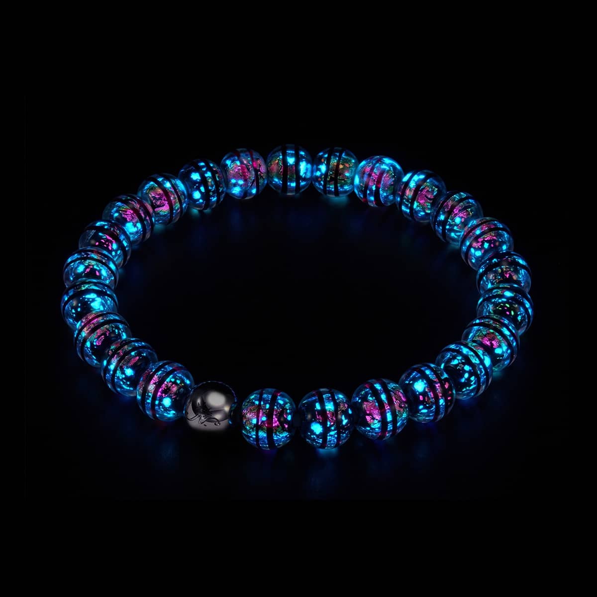 Atomic Fuchsia | Firework Glass Orbit Bracelet
