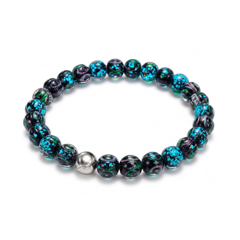 Black | Firefly Glass Bloomswirl Bracelet