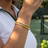 Lemon Ombre Crystal x Rhodium | Tennis Club Bracelet