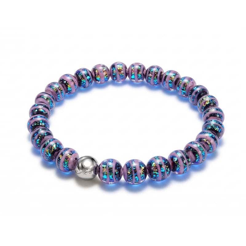 Purple Haze | Firework Glass Ribbon Bracelet