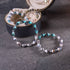 Foggy Cliffs | Tiger Glass Oval Bracelet