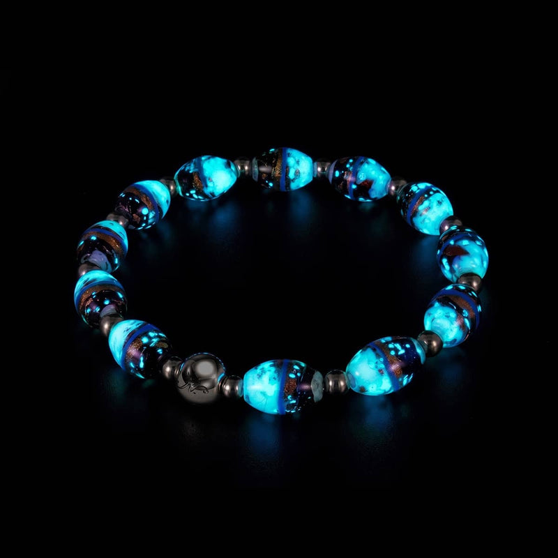 Foggy Cliffs | Tiger Glass Oval Bracelet