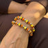 Golden Shore | Tiger Glass Oval Bracelet