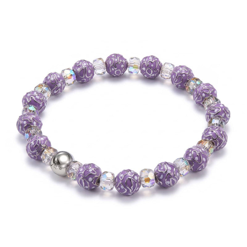 Fleur de Givre | Purple Cloisonné Bracelet