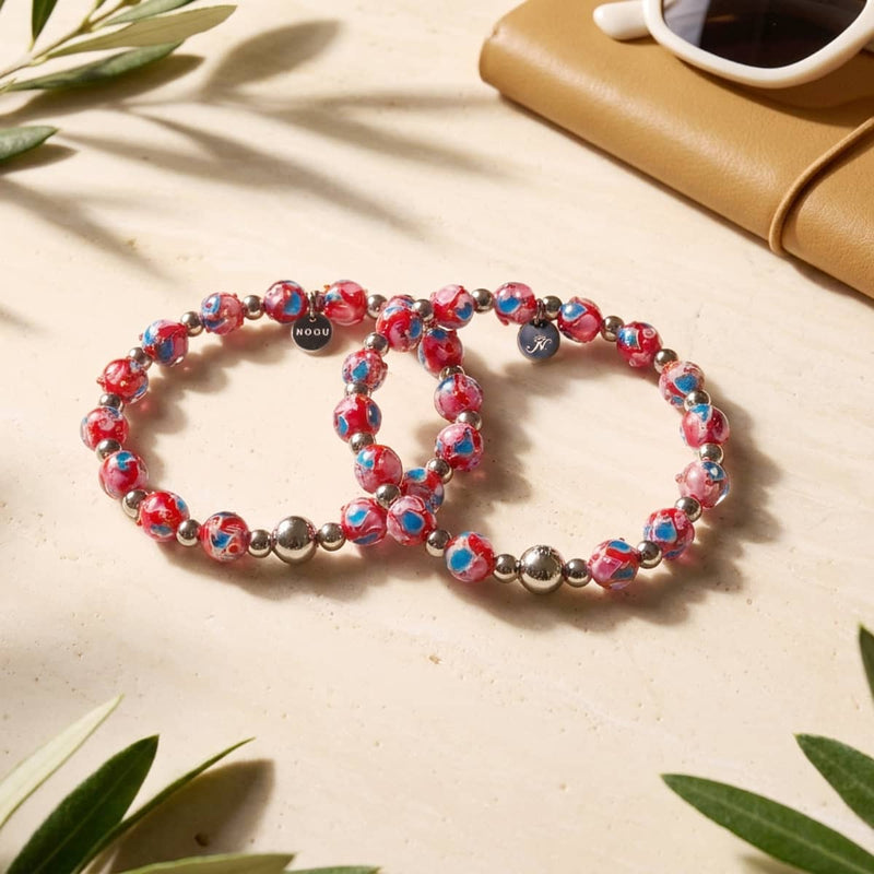 Cherry | Firefly Glass Tulip Bracelet