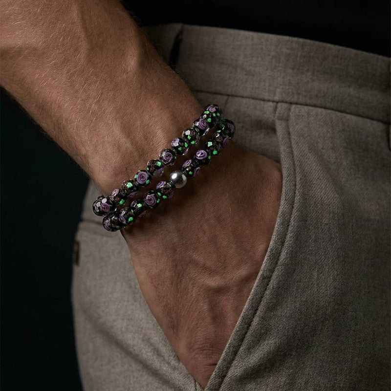 Black Dahlia | Firefly Glass Diamonds Bracelet