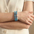 Blue Seaspray | .925 Sterling Silver | Firefly Glass Bracelet