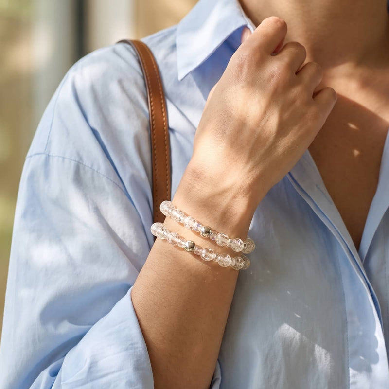 Whiteout | Firefly Glass Snow Globe Bracelet