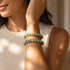 Green Zinnia | Firefly Glass Diamonds Bracelet