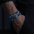 Blue Period | .925 Sterling Silver | Picasso Firefly Glass Diamonds Bracelet