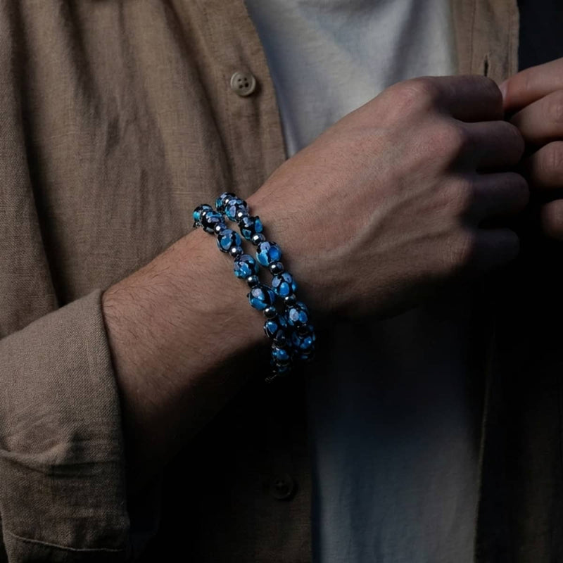 Blueberry | Firefly Glass Tulip Bracelet