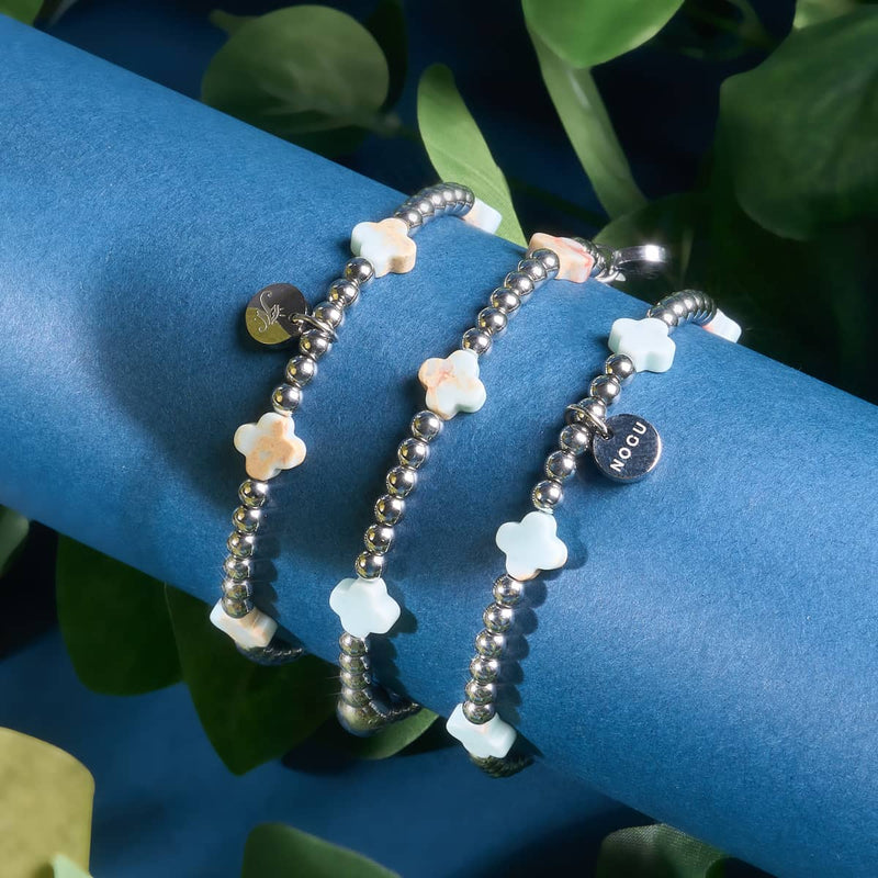 Misty Meadow | Silver | Clover Essence Bracelet