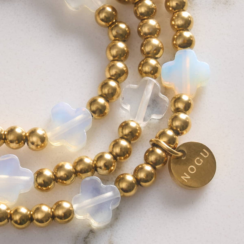 Moonlit Shamrock | Gold | Clover Essence Bracelet