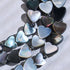 Black Mother of Pearl | .925 Sterling Silver | Heart Wrap
