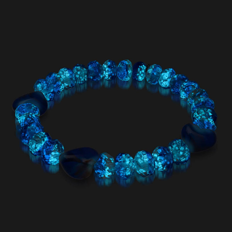 Ultramarine | .925 Sterling Silver | Glowing Gradient Hearts Bracelet