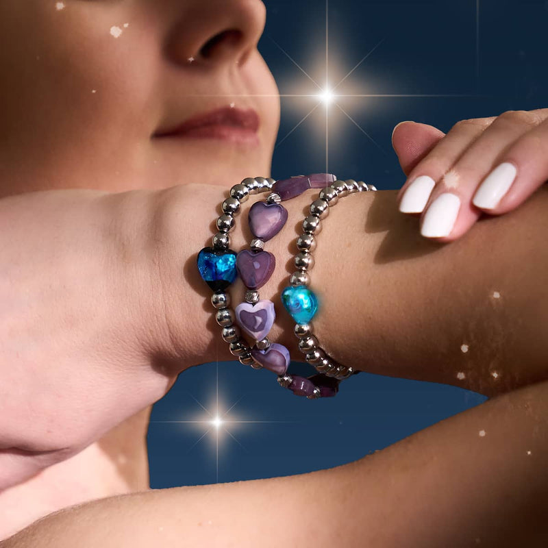 Violet Heartstring | Crystal Macrame Bracelet