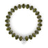 Olive Agate | Abacus Gemstone Bracelet