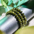 Olive Agate | Abacus Gemstone Bracelet