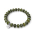 Olive Agate | Abacus Gemstone Bracelet