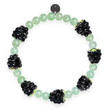 Black x Green Aventurine | .925 Sterling Silver | Berry Bracelet