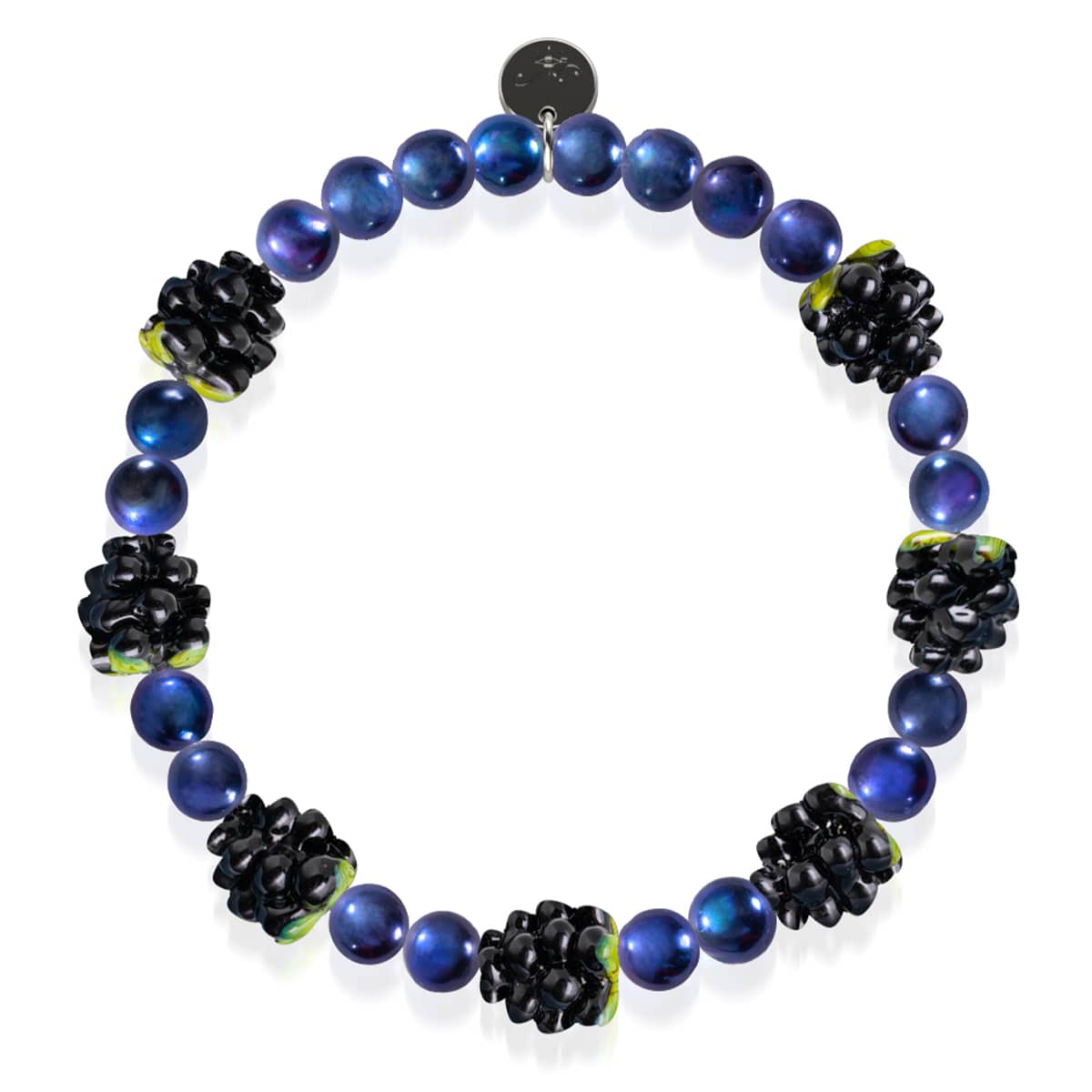 Blue x Midnight Blue Pearl | .925 Sterling Silver | Berry Bracelet