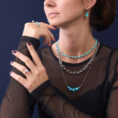 Turquoise x White Gold | Boho Gem Wrap