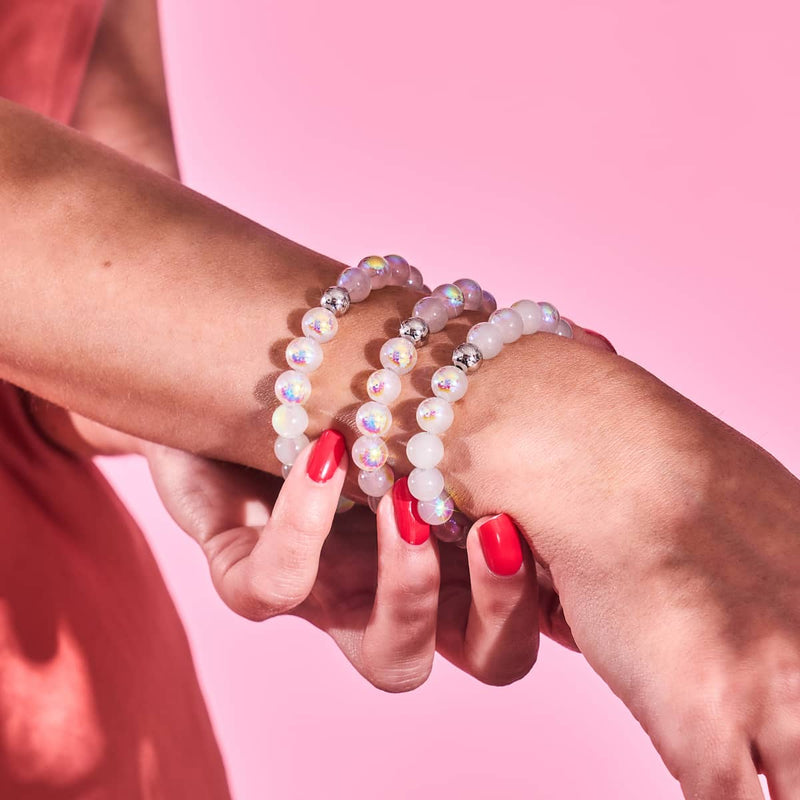 Lychee | .925 Sterling Silver | Bubble Glass Bracelet