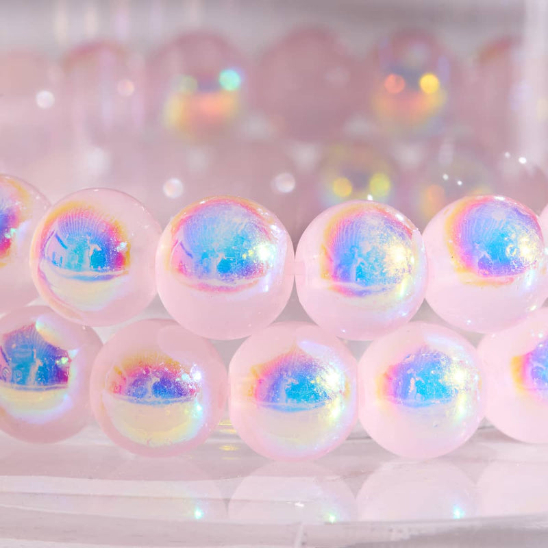 Raspberry | .925 Sterling Silver | Bubble Glass Bracelet