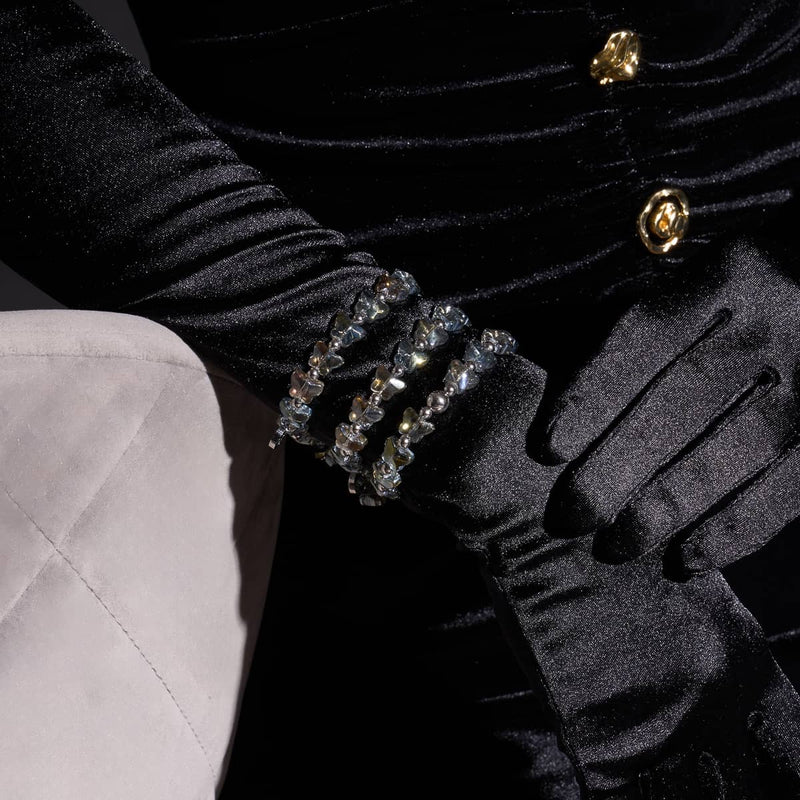 Olive Monarch | Silver | Butterfly Bracelet