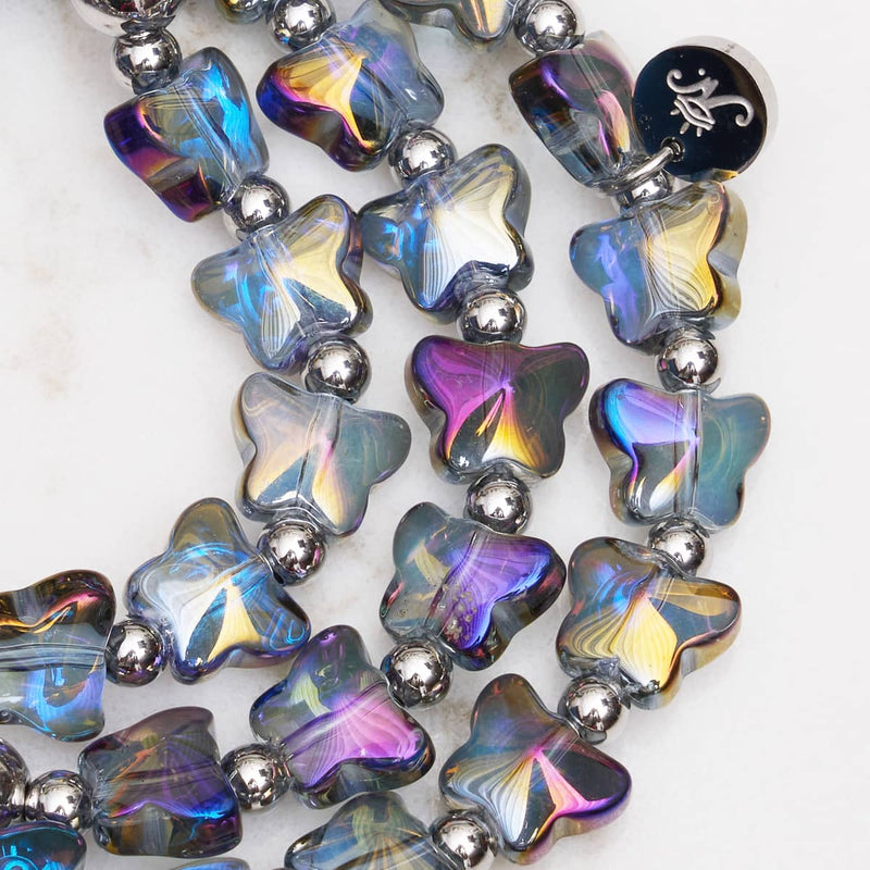 Unicorn Blue | Silver | Butterfly Bracelet