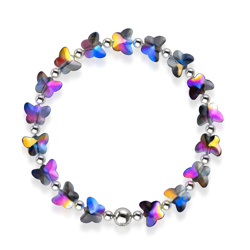 Unicorn Blue | Silver | Butterfly Bracelet